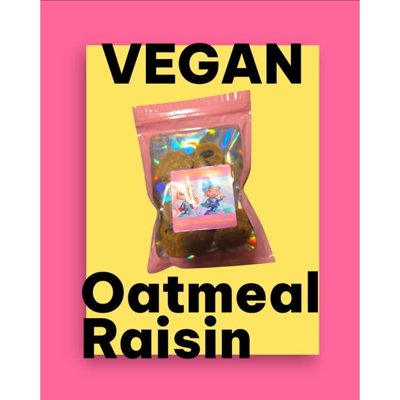 Vegan Oatmeal Raisin Cookies minis 15ct.