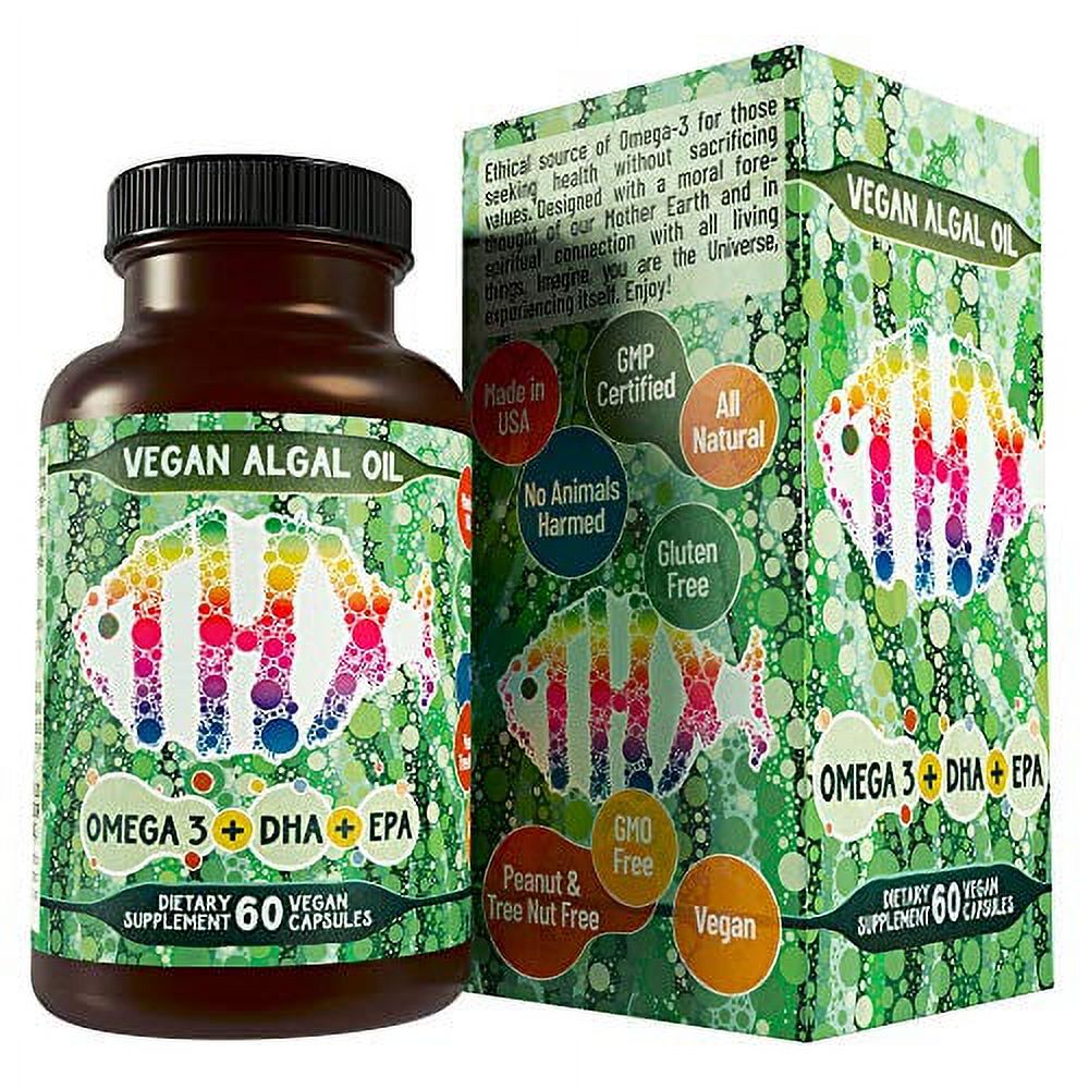 Vegan Omega 3 Algae Oil with DHA EPA The FishLess Oil Blend