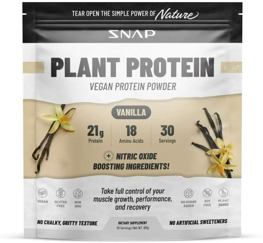Vegan Organic Plant Protein Powder Muscle Growth, Performance