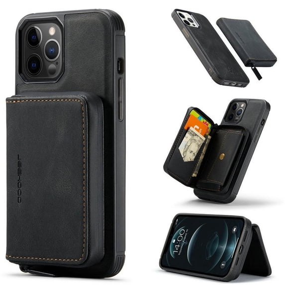 Vegan PU Leather Cover for Galaxy Tab Note 9 Case 2018, Allytech Shock Absorption Anti Scratch Magnetic Zipper Detachable Wallet Case for Samsung Galaxy Note 9 6.4 inch 2018, Black