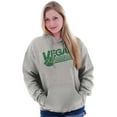 thumbnail image 1 of Vegan Peace Love Hippie Herbivore Hoodie Sweatshirt Women Men Brisco Brands L, 1 of 5