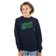 thumbnail image 1 of Vegan Peace Love Hippie Herbivore Long Sleeve TShirt Men Women Brisco Brands L, 1 of 5
