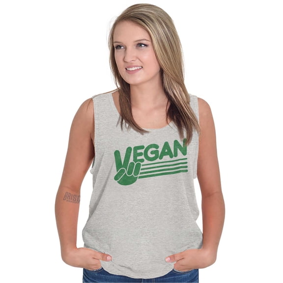 Vegan Peace Love Hippie Herbivore Tank Top T Shirts Men Women Brisco Brands X