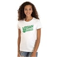 thumbnail image 1 of Vegan Peace Love Hippie Herbivore Womens Slim Fit Graphic Tee Brisco Brands S, 1 of 5