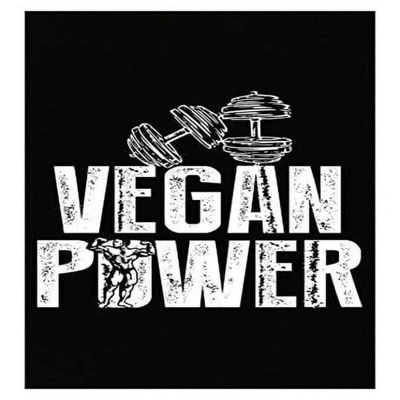 Vegan Power Poster - Wall Decor for Workout Gift