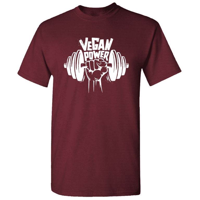 Vegan Power Workout Shirt Gym T Shirt Workout Quote T Shirt Gym
