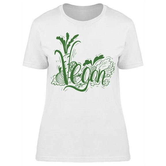 Vegan Quote T-Shirt Women -Image by Shutterstock, Female Large