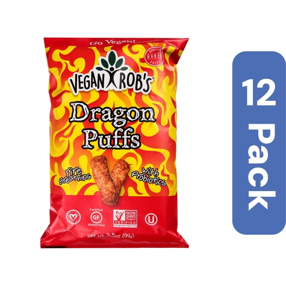 Vegan Rob's Puffs Dragon 3.5 oz (Pack Of 12)