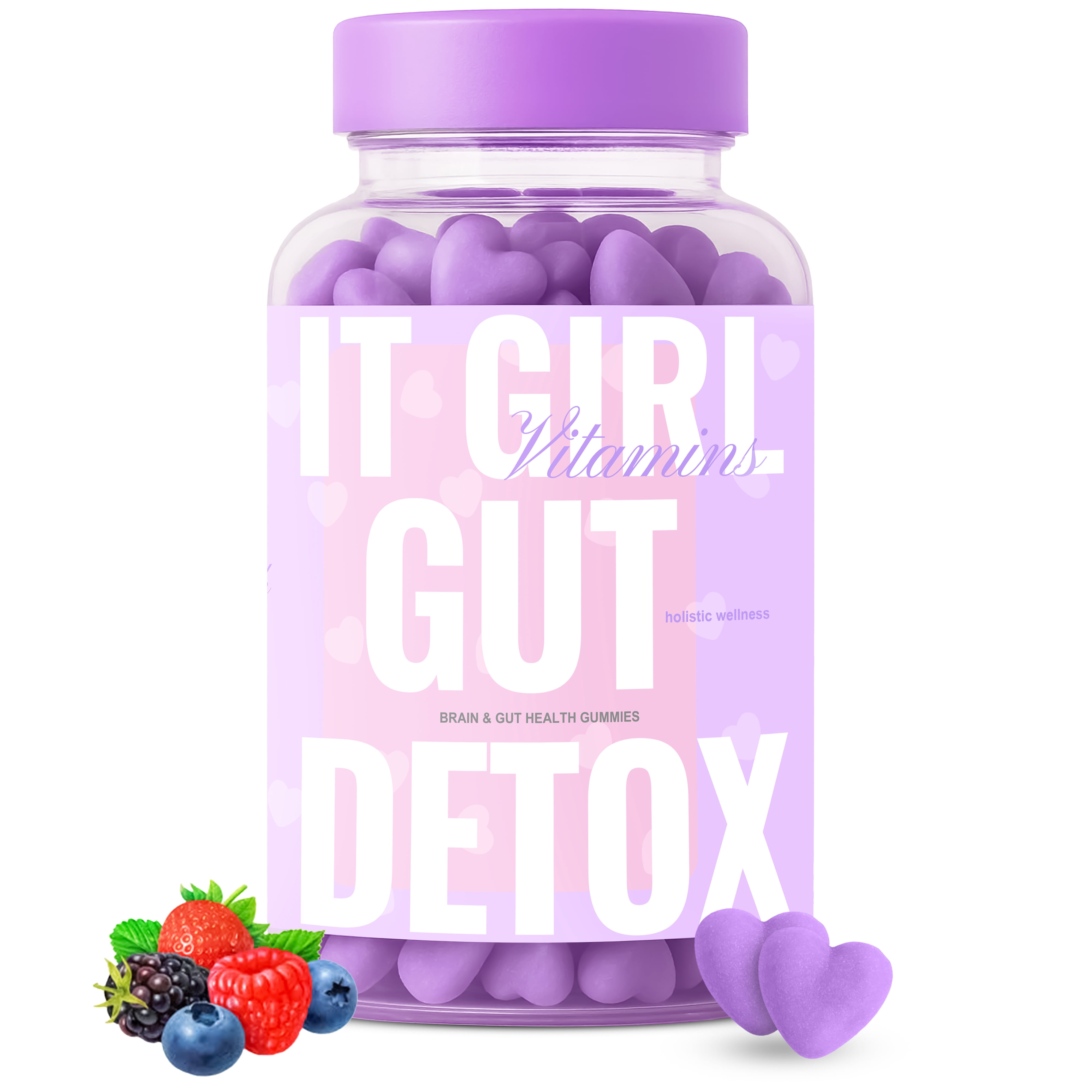 Daily Gut Health Gummies, Women's Multi-Vitamins & Superfoods + Natural Organic Detox, Digestive Enzymes, Probiotics 6 Billion CFUs, Debloat, Metabolism, Immunity, Vegan Wellness, 60 Count