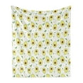 thumbnail image 1 of Vegan Soft Flannel Fleece Throw Blanket, Graphic Avocados Eco Organic and Raw Product Healthcare Clean Eating, Cozy Plush for Indoor and Outdoor Use, 60" x 80", Pale Yellow Green Brown, by Ambesonne, 1 of 5