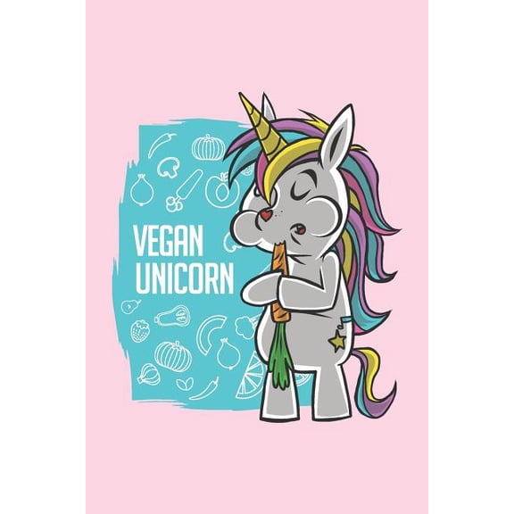 Vegan Unicorn: Graph Paper Notebook, 6x9 Inch, 120 pages (Paperback)