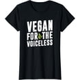 thumbnail image 1 of Vegan Veganism Vegetable - Vegan For The Voiceless T-Shirt, 1 of 4