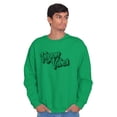 thumbnail image 1 of Vegan Vibes Vegetarian Lifestyle Unisex Plus Fleece Graphic Sweatshirt Brisco Brands 2X, 1 of 5