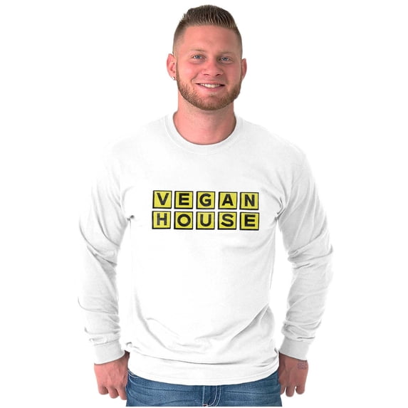 Vegan Waffle House Funny Sarcastic Long Sleeve TShirt Men Women Brisco Brands S