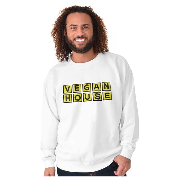 Vegan Waffle House Funny Sarcastic Sweatshirt for Men or Women Brisco Brands X