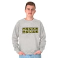 thumbnail image 1 of Funny Vegan House Saarcastic Food Unisex Plus Fleece Graphic Sweatshirt Brisco Brands 5X, 1 of 5