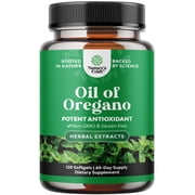 Wild Oregano Oil Softgels - Super Concentrated Softgels Oil of Oregano for Digestion & Immune Support - Herbal Supplements for Intestine Cleanse, Body Detox & Repair - 120 Ct