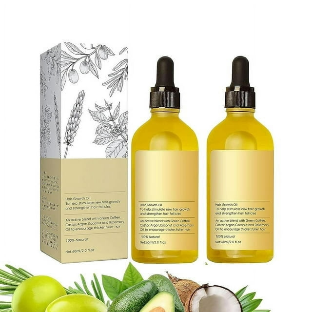 Veganic Natural Hair Growth Oil, Rosemary Oil For Hair Growth Organic, Pure Natural Hair Density