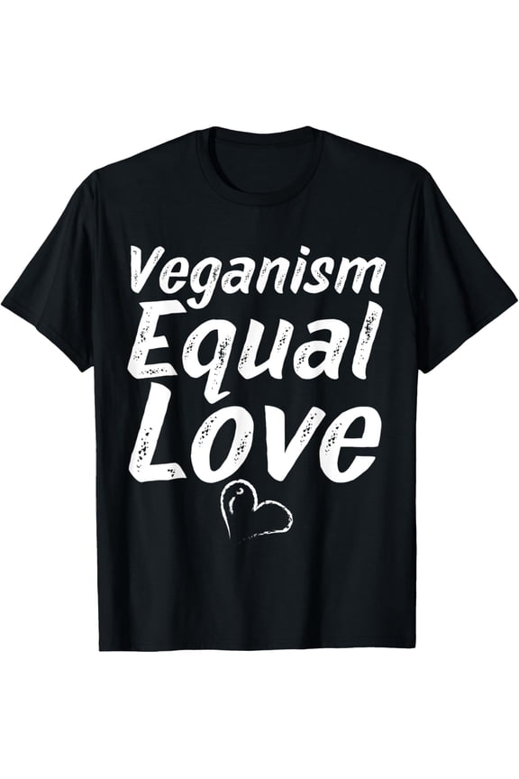 Veganism Equal Love Heart Veggie Vegan Protein Vegetarian T-Shirt