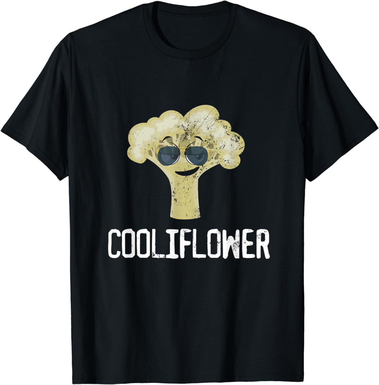 Veganism Meme Kawaii Cauliflower Pun Funny Vegetarian Food TShirt