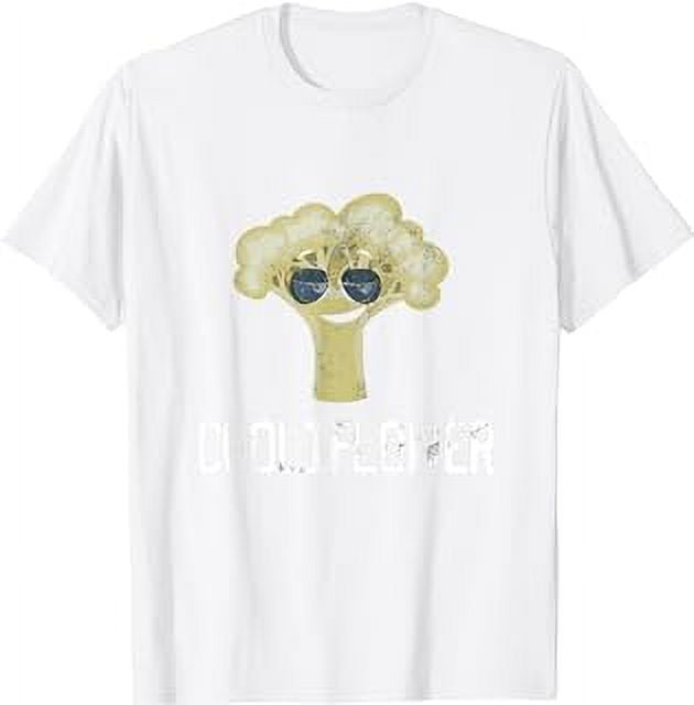 Veganism Meme Kawaii Cauliflower Pun Funny Vegetarian Food TShirt