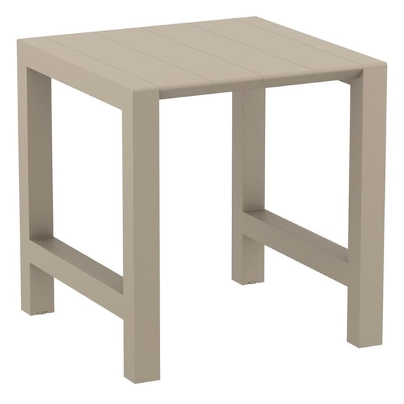 Vegas 39 inch to 55 inch Extendable Bar Table Taupe Beige