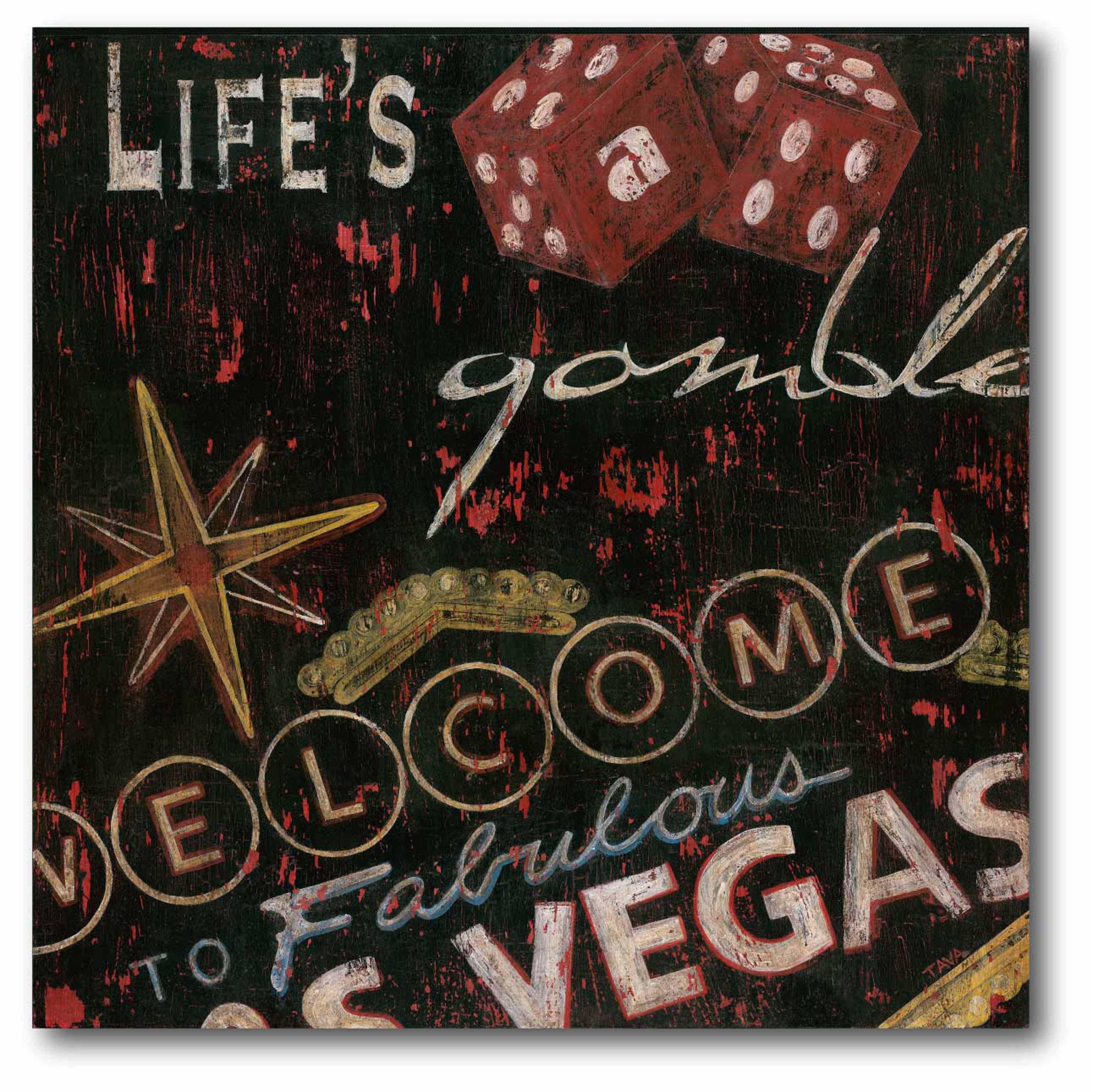 Vegas Gallery-Wrapped Canvas Wall Art, 16x16