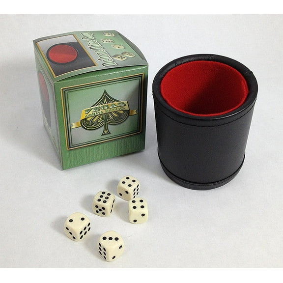 Vegas Gaming Deluxe Dice Cup With 5 Dice