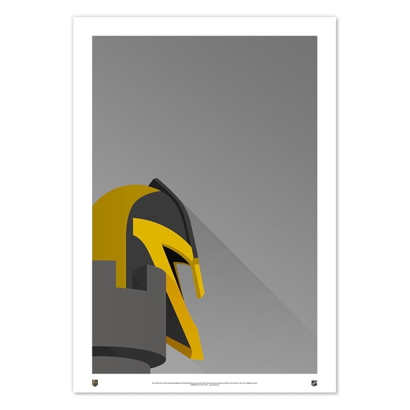 Vegas Golden Knights 24" x 36" Minimalist T-Mobile Arena Limited Edition Fine Art Print