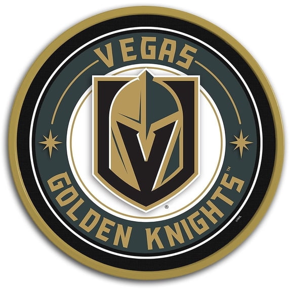 Vegas Golden Knights 17.5'' x 17.5'' Modern Disc Wall Sign