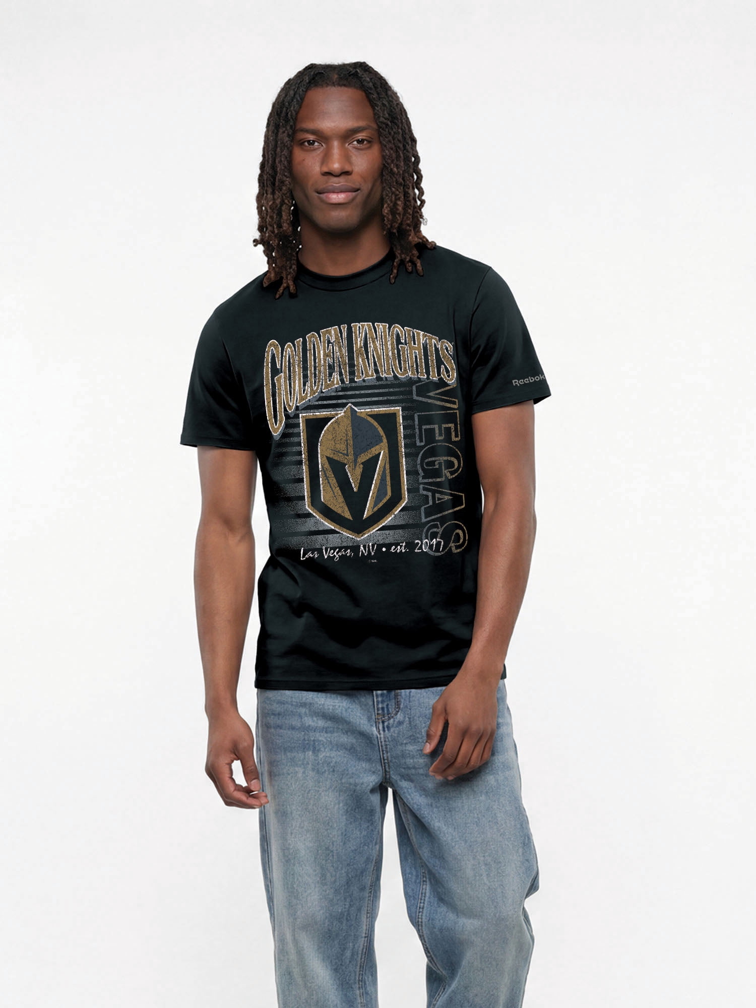 Vegas Golden Knights Reebok Mens Crew Neck Short Sleeve T-Shirt
