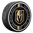 thumbnail image 1 of Vegas Golden Knights Ribbon Hockey Puck, 1 of 1
