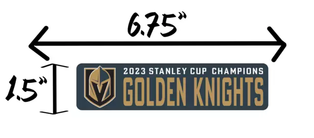 Vegas Golden Knights Stanley Cup Champions Sticker - Waterproof - Phone ...