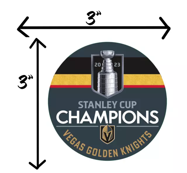 Vegas Golden Knights Stanley Cup Champions Sticker - Waterproof - Phone ...