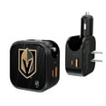 thumbnail image 1 of Vegas Golden Knights Team Logo Dual Port USB Car & Home Charger, 1 of 1