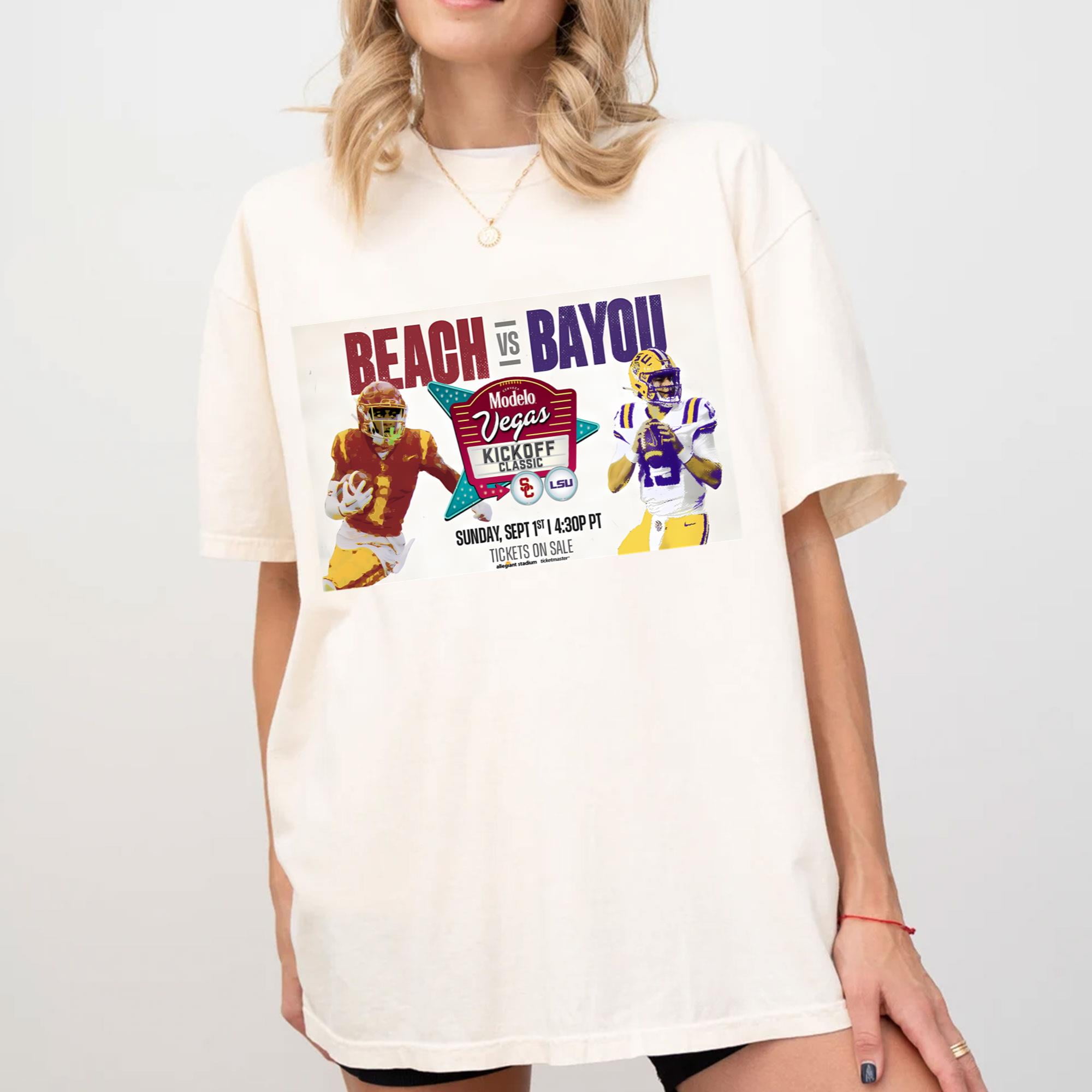 Vegas Kickoff Classic Lsu Vs Usc September 1 2024 Poster Shirt