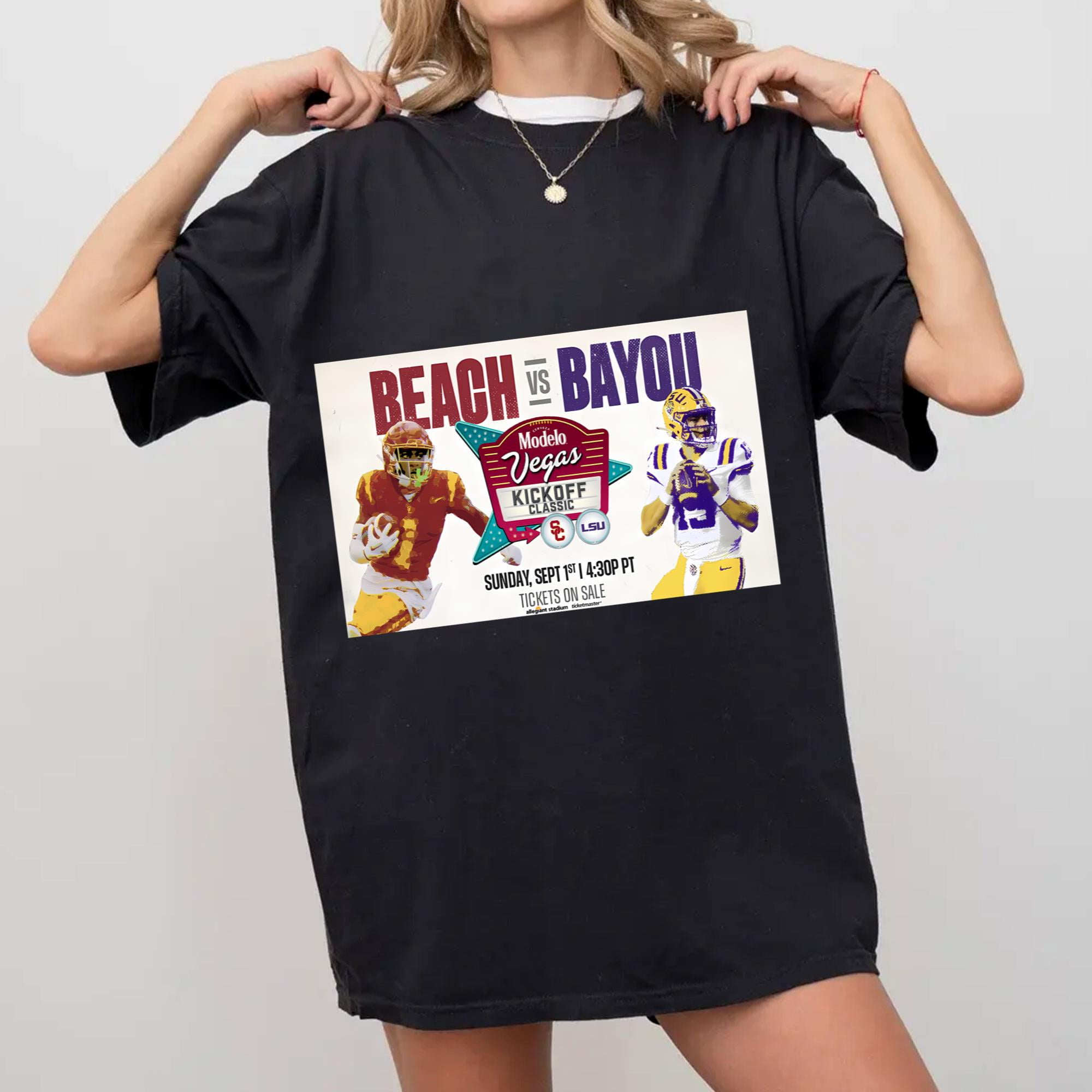 Vegas Kickoff Classic Lsu Vs Usc September 1 2024 Poster Shirt