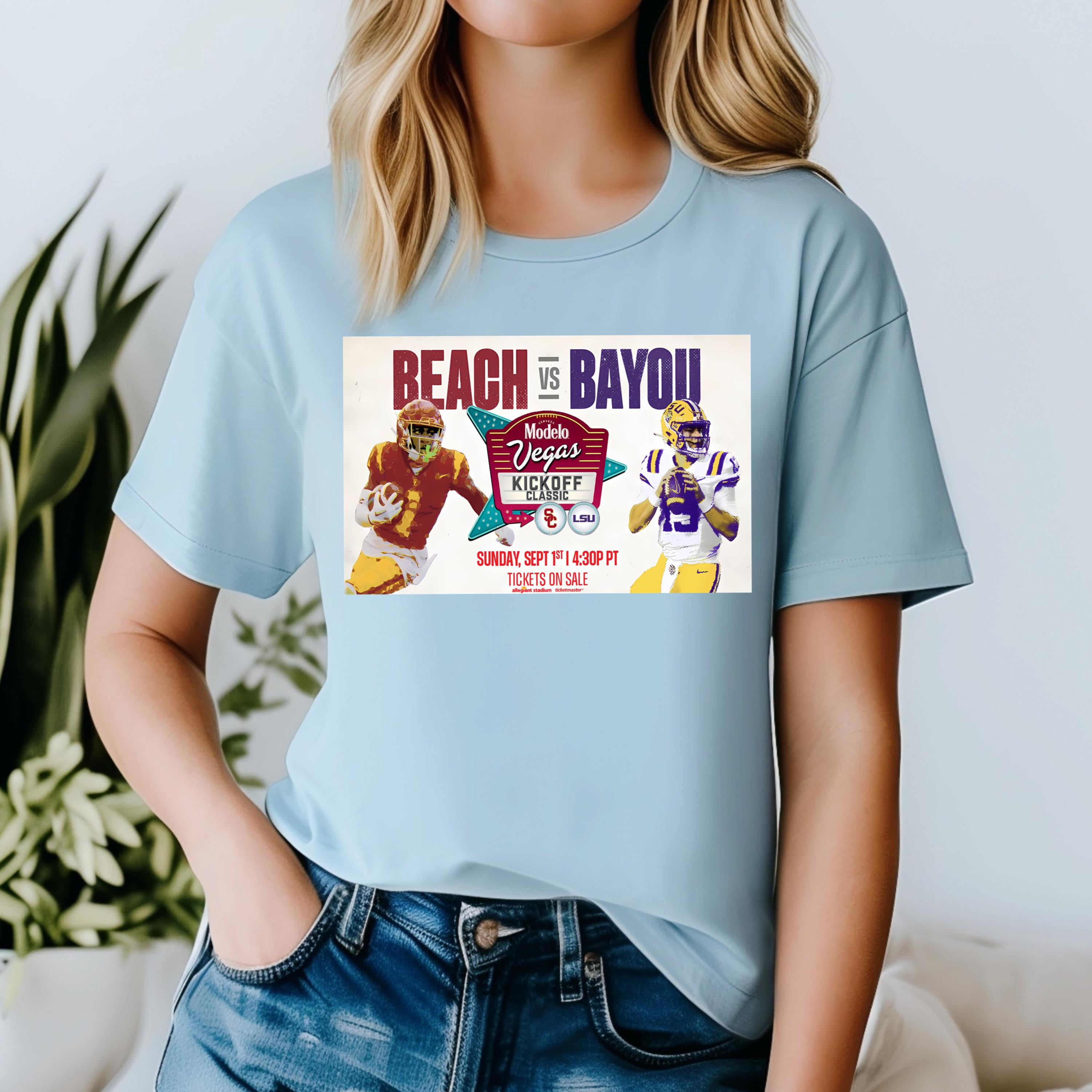 Vegas Kickoff Classic Lsu Vs Usc September 1 2024, TShirt Beautiful