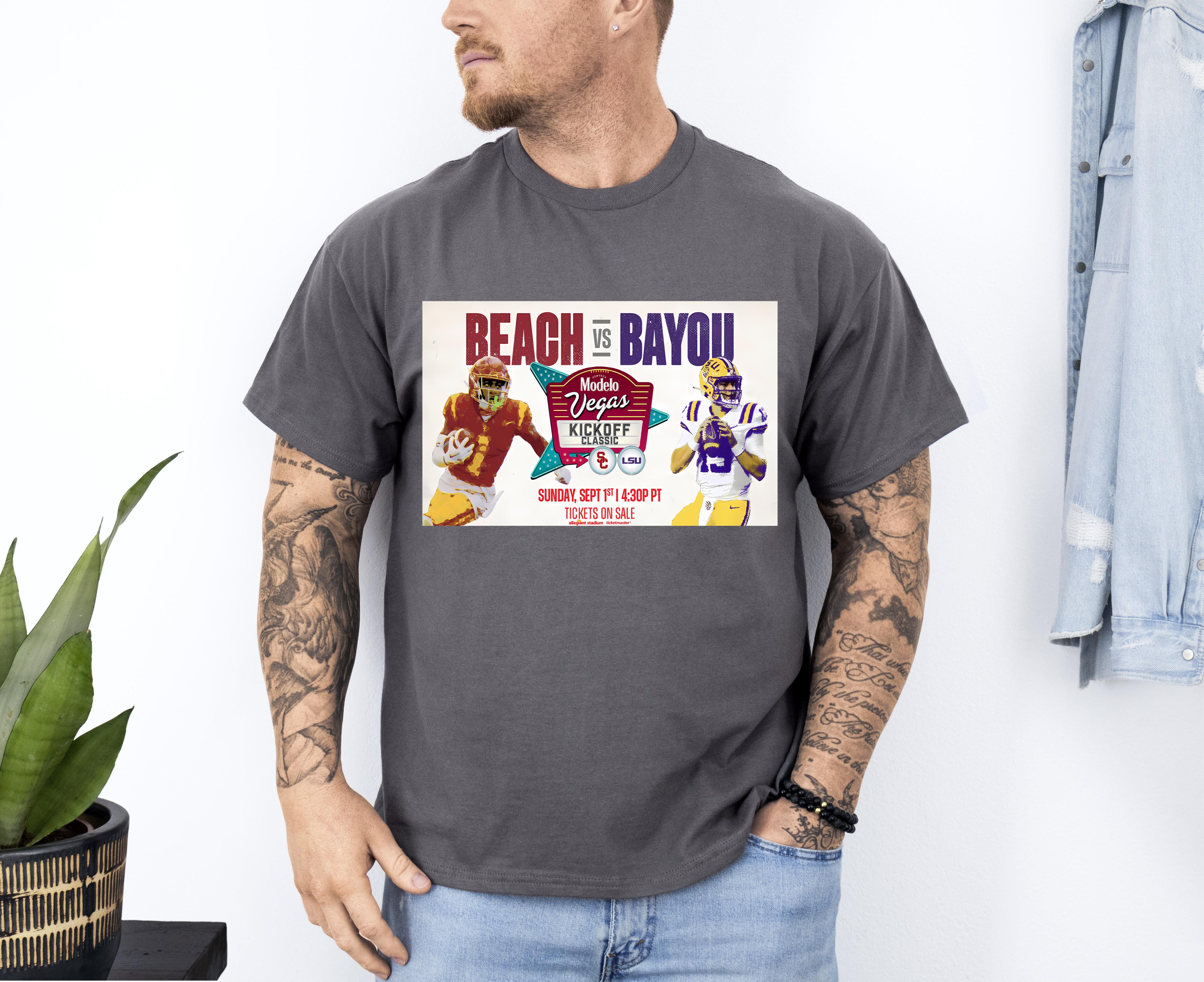 Vegas kickoff classic lsu vs usc september 1 2024 t shirt beautiful