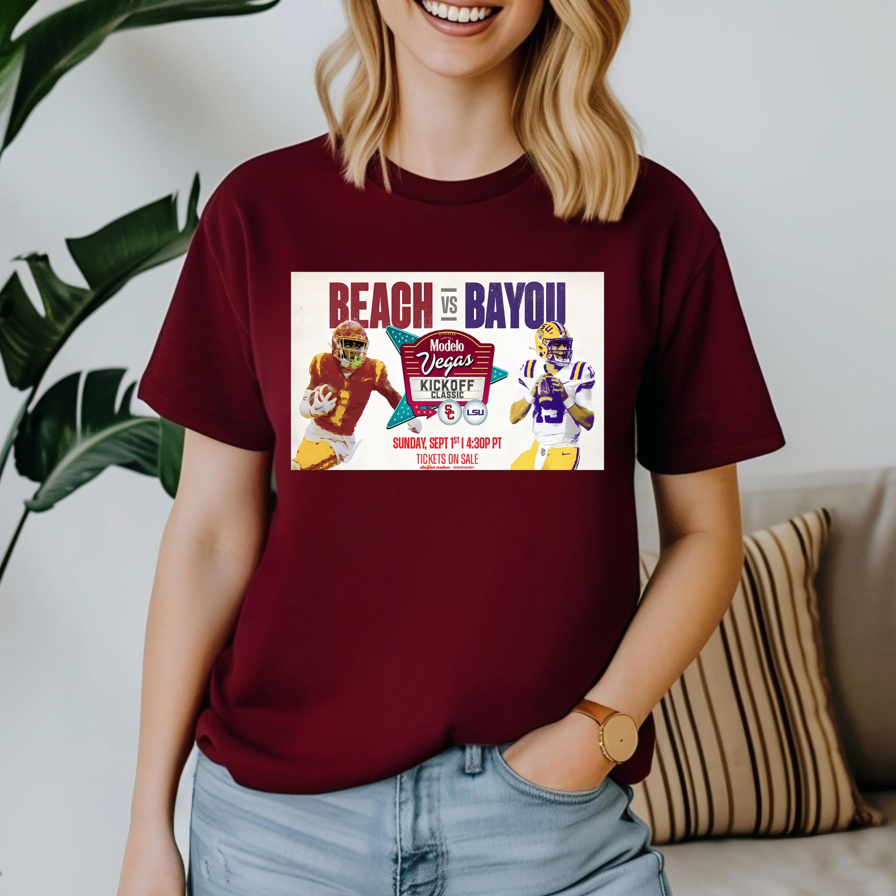 Vegas Kickoff Classic Lsu Vs Usc September 1 2024, TShirt Beautiful