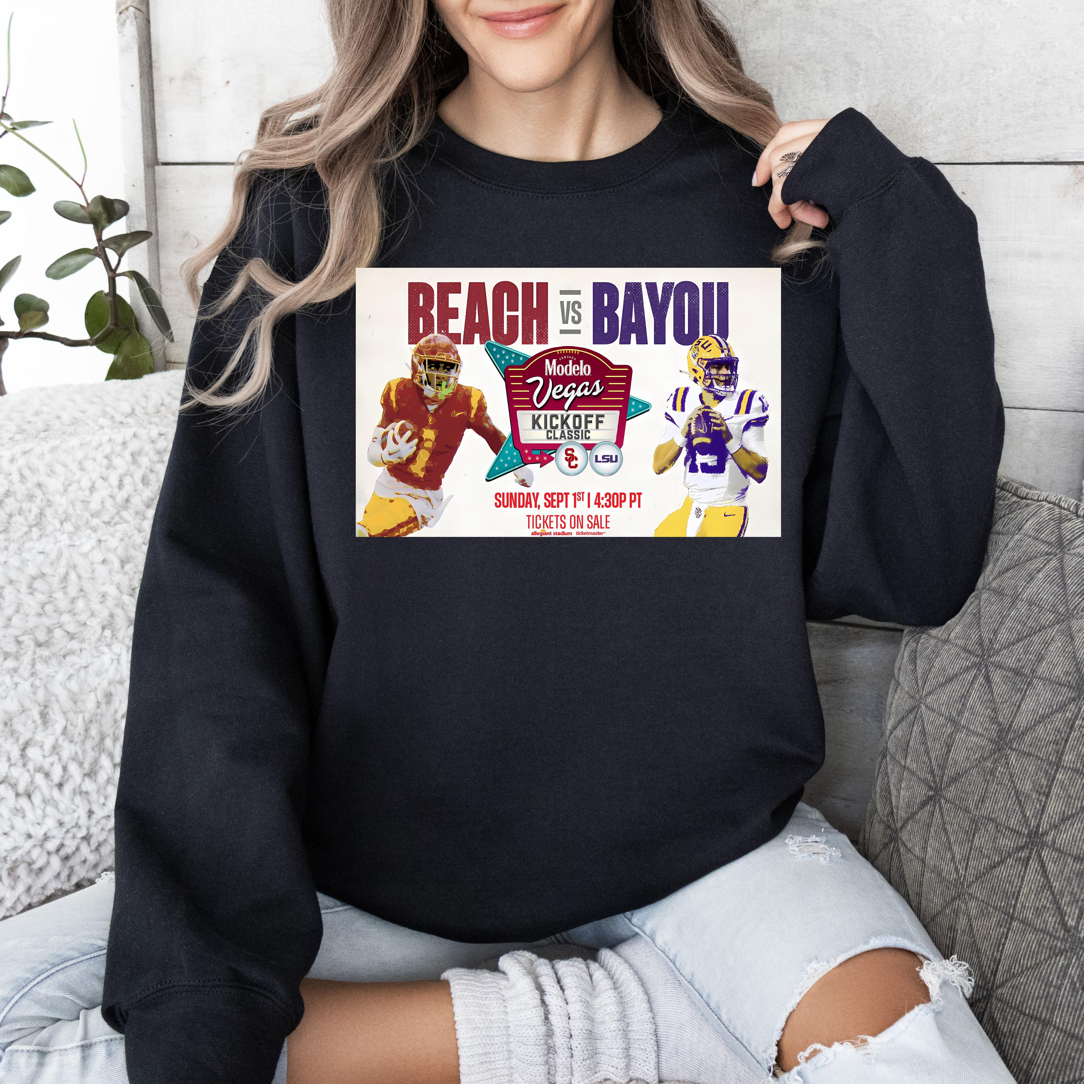 Vegas Kickoff Classic Lsu Vs Usc September 1 2024, Unisex Sweatshirt