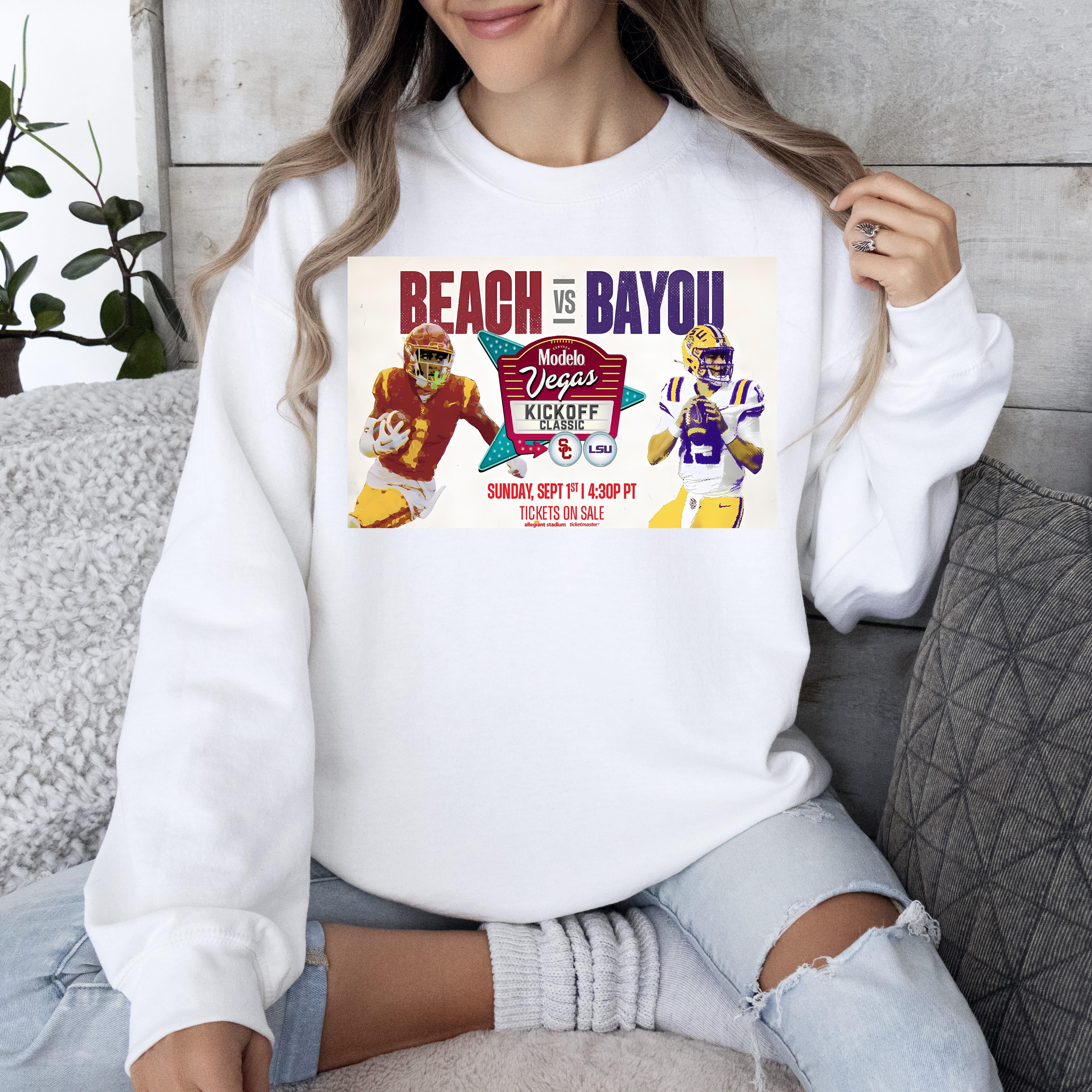 Vegas Kickoff Classic Lsu Vs Usc September 1 2024, Unisex Sweatshirt