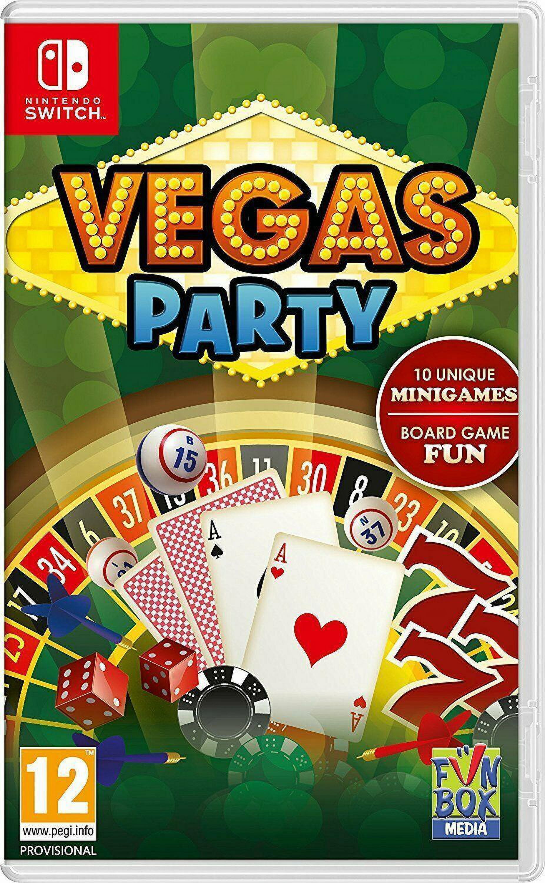 Vegas Party - Nintendo Switch [10 Minigames Race Luck Cards