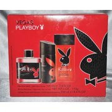 Vegas Playboy Cologne Set Aftershave, Body Spray, Gel/Shampoo