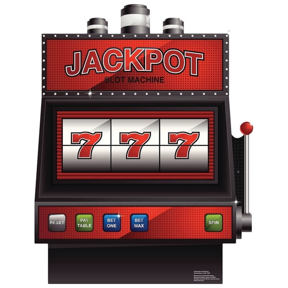 Vegas Slot Machine Cardboard Cutout Standup