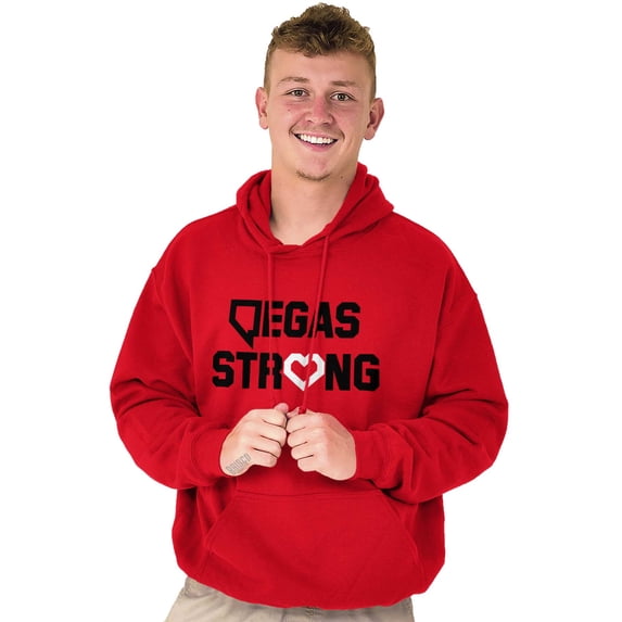 Vegas Strong NV Victim Support Love Unisex Plus Size Hoodie Brisco Brands 4X