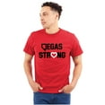 thumbnail image 1 of Vegas Strong NV Victim Support Love Men's Graphic T Shirt Tees Brisco Brands X, 1 of 6