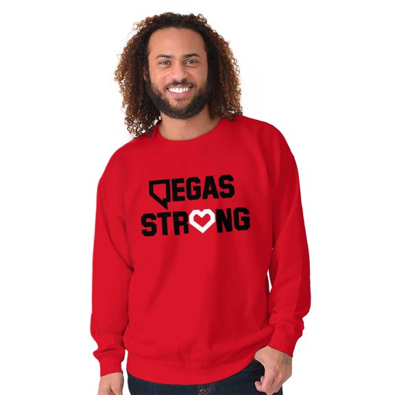 Vegas Strong NV Victim Support Love Unisex Plus Size Sweatshirt Brisco Brands 3X