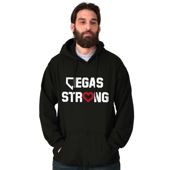 Vegas Strong NV Victim Support Love Unisex Plus Fleece Graphic Hoodie Brisco Brands 4X