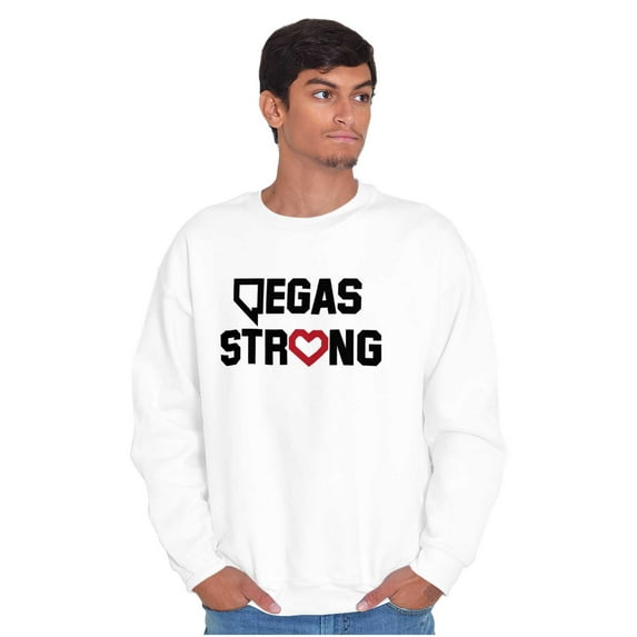 Vegas Strong NV Victim Support Love Unisex Plus Fleece Graphic Sweatshirt Brisco Brands 5X